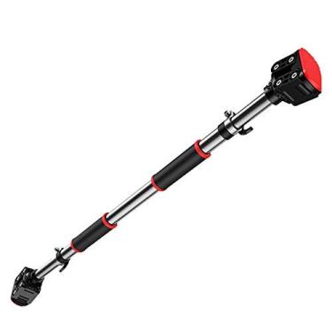 Imagem de Barra de puxar para porta sem parafusos barras horizontais de aço 500 kg barra de treino de ginástica em casa barra de treinamento push up pull up