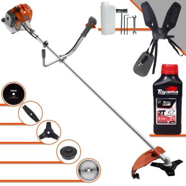 Imagem de Roçadeira Máquina de Corta Grama À Gasolina Tekna RL430ACN-TK 43cc 1,7HP 9.000rpm Multifuncional Completa Com 5 Opções de Cortes + ÓLEO TOYAMA 2T