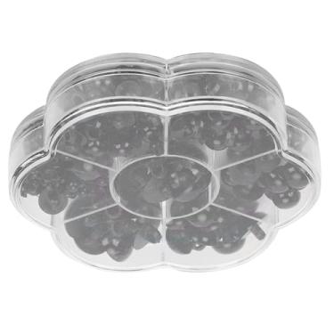 Imagem de Generic Botões de Cogumelo Decorativos DIY para Brinquedos Infantis, 184 Peças de Olhos de Costura Pretos para Artesanato, Botões de Plástico Seguros para Artesanato, para Amantes de DIY