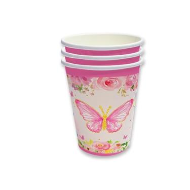 Imagem de CWPJUNDGP Festa de aniversário, copos de papel, pratos de papel, festivais descartáveis locais de festa temática, atmosfera de decoração, utensílios de mesa