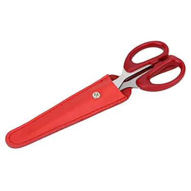 Imagem de Generic Caixa de Suporte de Armazenamento de Tesoura Portátil Profissional para Ferramenta de Cabeleireiro, Bolsa de Tesoura de Couro PU para Uso Doméstico e Cabeleireiro Profissional, Preto