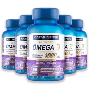 Imagem de Kit 5 Ômega 3 1000mg Catarinense 60 Cápsulas