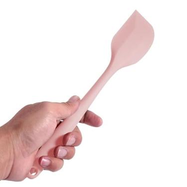 Imagem de Espátula de silicone para assar mistura e cobertura, raspador e espalhador flexível, pode ser lavado na lava-louças, rosa