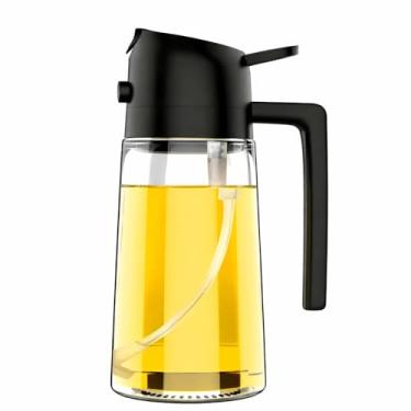 Imagem de Genérico Dispensador de Azeite e Vinagre, Spray Pulverizador, Alumínio Prata, Capacidade 500ml, Cilíndrico, Reutilizável, para Preparo de Chantilly e Temperos