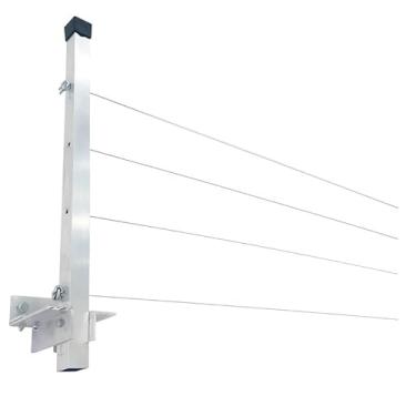 Imagem de Varal Alumínio Premium Reforçado Retrátil De Parede Para Roupas Suporta Até 80kg