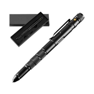 Imagem de Caneta Tática Criativa Portátil Para Autodefesa Com Lanterna, Estrobos