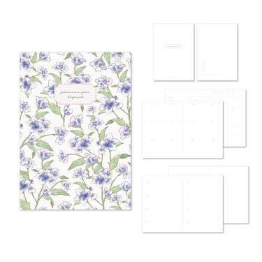 Imagem de Monolike Agenda básica Minhwa sem data de 6 meses, Iris - Agenda semanal e mensal acadêmica sem data