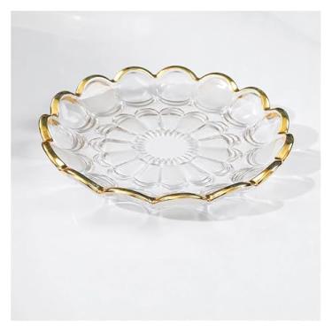 Imagem de fruteira cesta Cesta de frutas e vegetais transparente tigela de frutas doméstica tigela de frutas doces bandeja de armazenamento de vidro tigela de frutas bancada