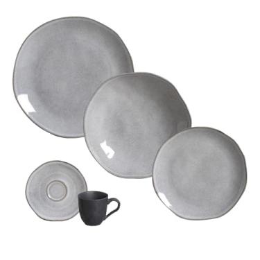 Imagem de Porto Brasil Aparelho de Jantar 30 peças Orgânico Concreto