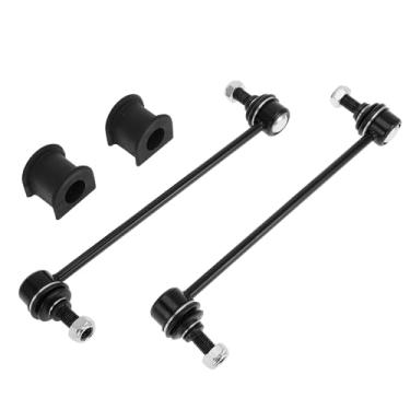 Imagem de Hihaha Barras estabilizadoras dianteiras com bucha de 2 peças para Toyota Camry 2002-2006 Kits de elos de barra oscilante Links de extremidade de barra de suspensão Nº K90344/K90526 Preto 1 conjunto