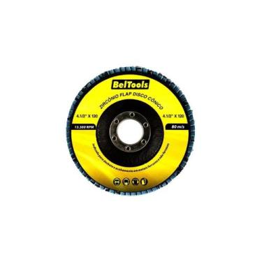 Imagem de Disco Flap Cônico 4.1/2 Para Metal Grão 120 Beltools