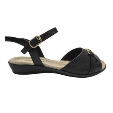 Imagem de Sandália Piccadilly Rasteira Camila Feminina  - Preto 37-Feminino