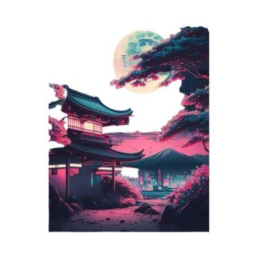 Imagem de Pôster De Paisagem Urbana De Tóquio Em Neon, Arte De Parede Em Canvas 