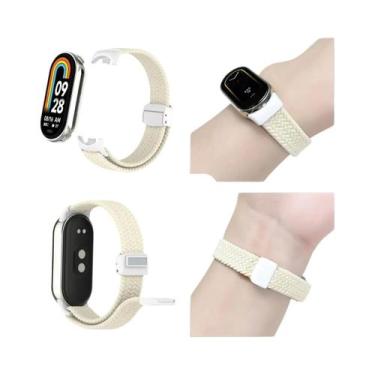 Imagem de Pulseira De Nylon Trançada Para Xiaomi Band 8 Com Fecho Magnético, Lux