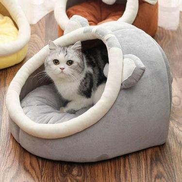 Imagem de Cama Caminha Iglu Toca Para Gatos Casinha Confortável Pet Cachorros Cã
