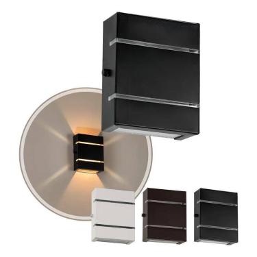 Imagem de 2X Arandela Starlumen 2097/Mini St2527 Preto Slim Inter Ex