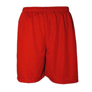 Imagem de Calção TRB Futebol, Vermelho, Extra Grande