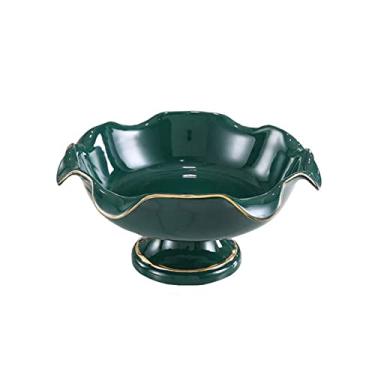 Imagem de Tigelas de frutas, bandejas de frutas de cerâmica, tigelas de lanche de festa, prateleiras de frutas, travessas de sobremesa, pratos de servir, tigelas de salada, pratos de jantar