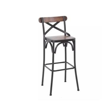 Imagem de KHUTRW3D Bancada de cozinha, cafeterias e chá com leite, assentos quadrados de madeira maciça, encostos, bancos altos, mesas de bar, cadeiras para uso doméstico, cadeiras de bar