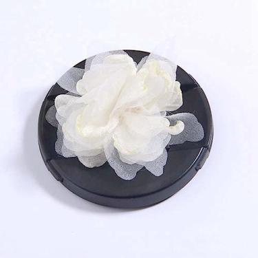 Imagem de NevStp 10 peças de flores artificiais feitas à mão de chiffon rosa para convites de casamento, chapéus, 33
