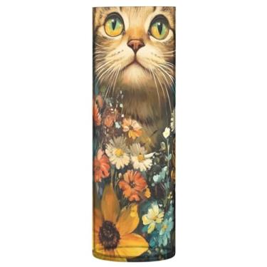 Imagem de Qilmy Vaso fofo para gatos e borboletas para flores, vaso de belas artes, decoração de casa para escritório, sala de jantar, sala de estar, casamento35