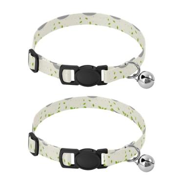 Imagem de STAYTOP 2 coleiras fofas para cães e gatos, bicho-preguiça no ramo, ajustável, de poliéster macio