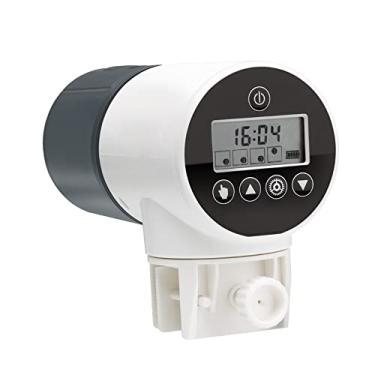 Imagem de Alimentador automático de peixes, temporizador, modo duplo, design de várias escotilhas, operação silenciosa, impermeável, à prova de umidade, suprimentos para animais de estimação para aquário e casa