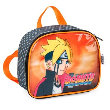 Imagem de Lancheira Térmica Boruto Escolar Laranja - Luxcel