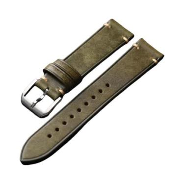 Imagem de Pulseira De Couro Masculina Estilo Vintage Feita À Mão Em Couro De Vac