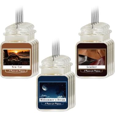 Imagem de Swiffen 12 peças aromatizador de carro aromatizador de ar papel perfumado carros pendurados acessórios ambientadores para decoração de interiores ornamentos de pendurar de banheiro (sonho de verão de