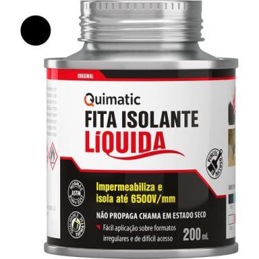 Imagem de Fita Isolante Líquida, 200 ml, Preta, Quimatic OstenVonder
