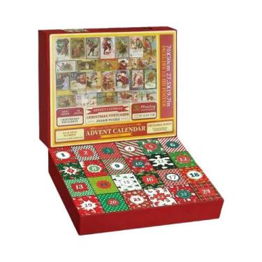 Imagem de Calendário De Contagem Regressiva De Natal 24 Dias Jogo De Quebra-Cabe