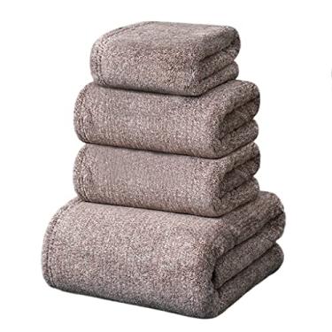 Imagem de THJKUPO Toalha de banho roupa de banho lavar o rosto e limpar o banho água de secagem rápida não deixa cair o espessamento do cabelo