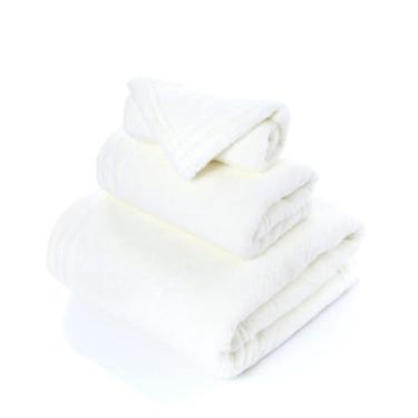 Imagem de THJKUPO Toalha de banho toalha quadrada conjunto de 3 peças borda de bloqueio veludo coral