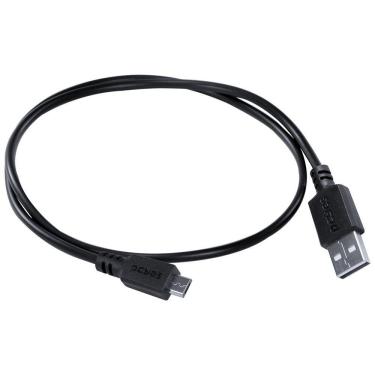 Imagem de Cabo Para Celular Smartphone Micro Usb Para Usb A 2.0 50 Cm Preto Pmuap-05