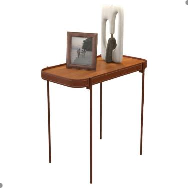 Imagem de Mesa Lateral Para Sala Paris Nature Cobre