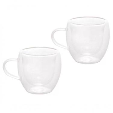 Imagem de Conjunto 2 Xicaras De Cafe Parede Dupla Modern 80 Ml - Lyor