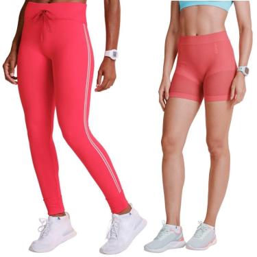 Imagem de Conjunto Lupo Legging Seamless + Short Academia-Feminino