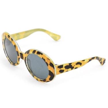 Imagem de Mini Óculos para Amigurumi  Estampa Oncinha com Lente Escura - Círculo