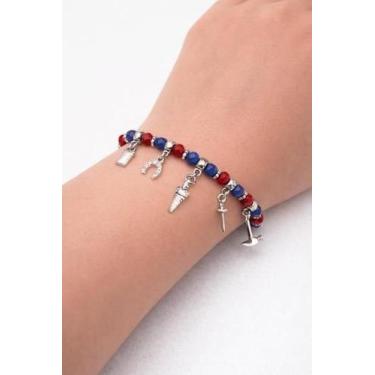 Imagem de Pulseira Orixá Ogum Xoroquê  Proteção  Força  Equilíbrio Espiritual - 