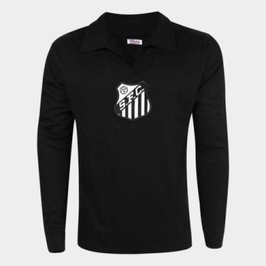 Imagem de Camisa de Goleiro Retrô Santos Manga Longa 62/63 n 1 Athleta Masculina
