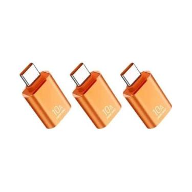 Imagem de Adaptador OTG USB Para Tipo-C 3.0, Conversor Masculino Para Feminino, 