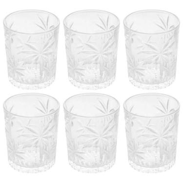 Imagem de Jogo 6 Copos Baixo Wolff Palm Tree De Vidro Cristal 340ml