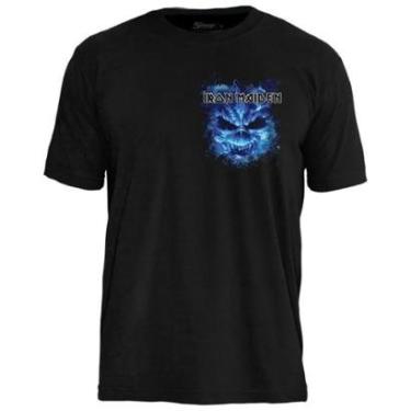 Imagem de Camiseta Stamp de Banda Iron Maiden Unissex em Algodão Manga Curta Oficial-Unissex