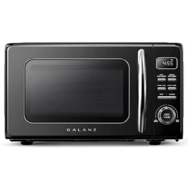 Imagem de Forno Micro-ondas Retrô de Bancada Galanz Preto 20L 700W 110V