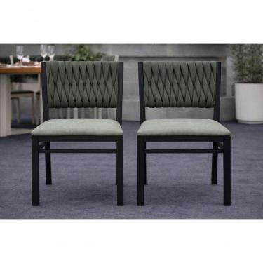 Imagem de Kit 2 Cadeiras Externa Corda Náutica Verde Pto Milon Solare