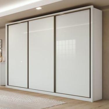 Imagem de Guarda Roupa Casal 3 Portas de Correr 6 Gavetas 270,5cm Spazio 100 MDF