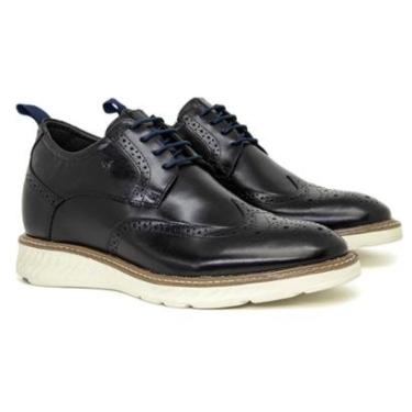 Imagem de Sapato Social Masculino Rafarillo Alth Palmilha Aumenta Altura +7cm Derby Brogue Original 69053-Masculino