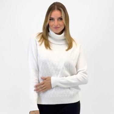 Imagem de Blusa Facinelli Tricot Gola Alta Manga Longa Feminina-Feminino