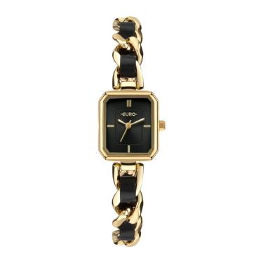 Imagem de Relógio Euro Feminino Ref: Eu2035zbm/5p Bracelete Retangular Dourado